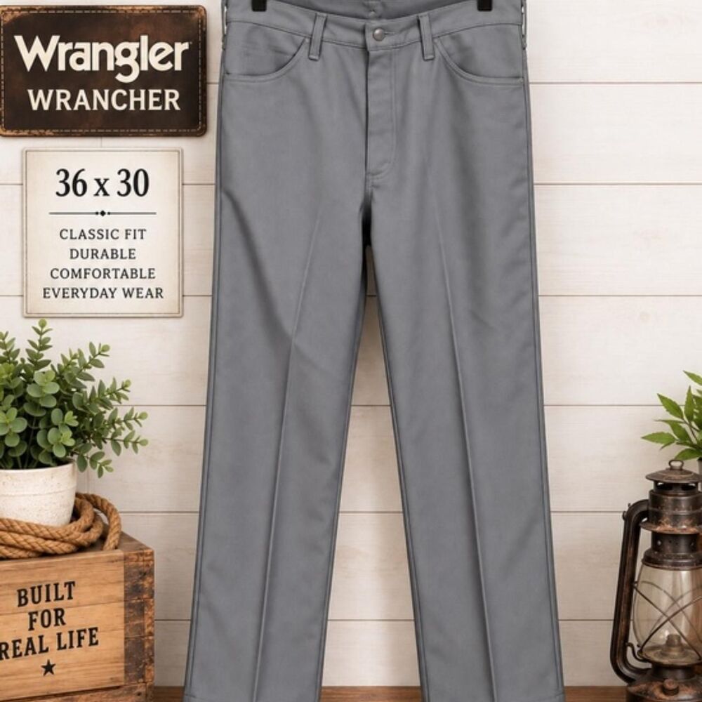 Wrangler Men's Grey Trousers